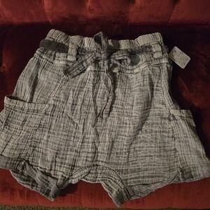 NWT Free People crinkled cotton shorts XS